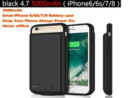 Foto van Telefoon accessoires 5000mah battery charger case for iphone 6 s 6s 7 8 power bank charging cover ul
