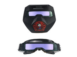 Foto van Gereedschap auto darkening welding goggles wide shade with glasses welder mask helmet for tig mig ar