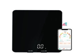 Foto van Huis inrichting bluetooth scale led display 5kg 1g stainless steel household kitchen electronic coff