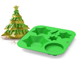 Foto van Huis inrichting merry christmas silicone molds star shape mold used for home kitchen making cake soa
