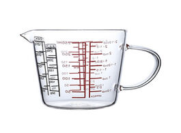 Foto van Huis inrichting 250ml glass measuring cup milk jug heat resistant measure creamer scale tea coffee m