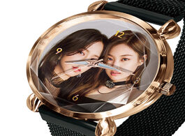 Foto van Horloge women watch magnet lovers bracelet watches diy can 1 piece custom you photo logo picture clo