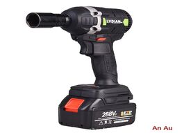Foto van Auto motor accessoires 288vf cordless electric impact wrench brush 630n.m 1x li ion battery power to