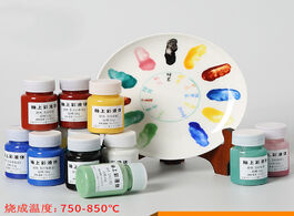 Foto van Huis inrichting ceramic art glaze color liquid painting paint low temperature baking