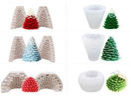 Foto van Huis inrichting christmas tree pine cone silicone mold cake decoration fondant biscuit tool 3d candy