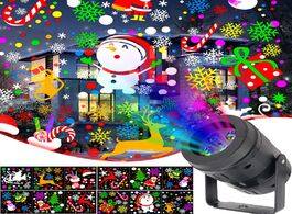 Foto van Lampen verlichting christmas projector lamp 16 patterns laser led stage lights projection light xmas