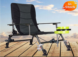 Foto van Meubels folding chair oversized steel frame collapsible padded arm with back portable for outdoor