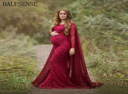 Foto van Baby peuter benodigdheden lace maternity maxi gown dresses for photo shoot long sleeve pregnancy dre