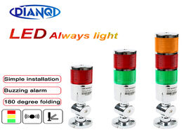 Foto van Lampen verlichting 12v 24v safety stack lamp red green led industrial tower signal light lta sliver 