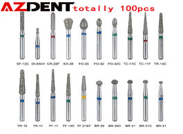 Foto van Schoonheid gezondheid azdent 100pcs 20boxes dental diamond burs drill for teeth porcelain ceramics c