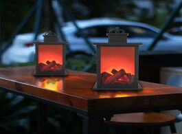 Foto van Lampen verlichting led flame lantern lamps simulated fireplace effect light bulb aa battery courtyar