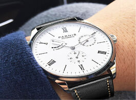 Foto van Horloge 2019 luxury parnis41mm automatic mechanical watch self winding men s sapphire mirror white b