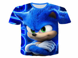 Foto van Baby peuter benodigdheden 3d cartoon printed sonic the hedgehog t shirt for boys streetwear teenager