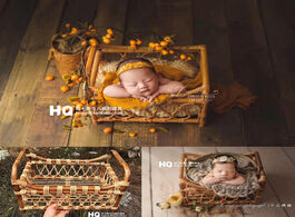 Foto van Baby peuter benodigdheden newborn photography props tree vine vintage woven basket for photo shoot b