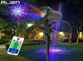 Foto van Lampen verlichting alien rgb 32 patterns christmas laser projector outdoor light remote garden water