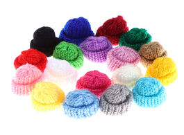 Foto van Speelgoed 10pcs mini plush ball knitting hat diy dolls garment handmade sewing soft art craft suppli