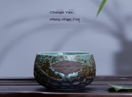 Foto van Huis inrichting kung fu tea cup single ceramic master teacup handmade cool vintage coarse pottery sm