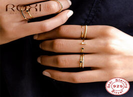 Foto van Sieraden roxi 925 sterling silver ring opening golden luxury austria crystal rings for women gift ad
