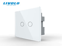 Foto van Elektrisch installatiemateriaal livolo uk standard wall light touch switch glass panel sensor contro