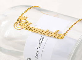 Foto van Sieraden fashion crown necklace choker custom name personalized men handmade nameplate pendant neckl