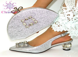 Foto van Schoenen italian shoes with matching bag set decorated appliques african and bags elegant women pump