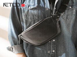 Foto van Tassen aetoo leather trend bag soft small men s one shoulder head layer cowhide simple sloping