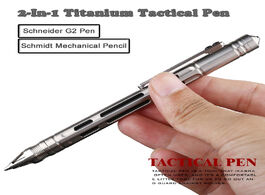 Foto van Beveiliging en bescherming 2 in 1 titanium tactical pen pencil gel ink self defense glass breaker ou