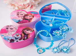 Foto van Speelgoed disney frozen necklace bracelet children s jewelry box princess aisha gift girl hair acces