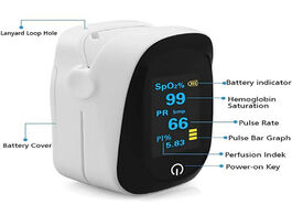 Foto van Schoonheid gezondheid digital finger pulse oximeter oled blood oxygen heart rate health diagnostic m