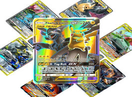 Foto van Speelgoed tomy 200 pcs gx pokemon tag team card lot featuring 80tag 20mega 20 ultra beast