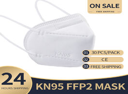 Foto van Beveiliging en bescherming top quality approved kn95 respirator with 5 layer ffp2 mascarillas direct