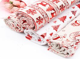 Foto van Huis inrichting 45 150cm christmas foiled fabrics nordic wind snowflake reindeer for clothing kids d