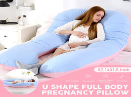 Foto van Baby peuter benodigdheden 145x80cm pregnant women sleeping support pillow pure cotton pillowcase u s