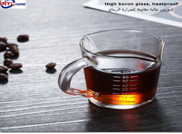 Foto van Huis inrichting 70ml milk cup glass with scale heat resistant measuring jigger for espresso coffee d