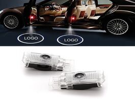 Foto van Auto motor accessoires 2 pcs for mercedes amg led car door light logo projector lights courtesy welc