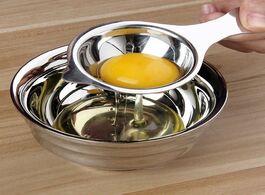 Foto van Huis inrichting 1pc egg and white separator stainless steel kitchen yolk gadgets tools for cooking b