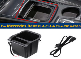 Foto van Auto motor accessoires 10w qi car wireless charger for mercedes benz gla cla a class 2014 2018 charg