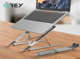 Foto van Computer portable laptop stand aluminium holder notebook for macbook pro pc support table base ipad