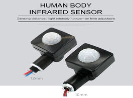 Foto van Beveiliging en bescherming 220v mini human body infrared sensor ultra thin switch led flood light pi