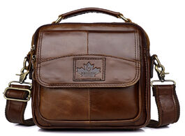 Foto van Tassen men s genuine leather bag crossbody bags for messenger shoulder male handbags