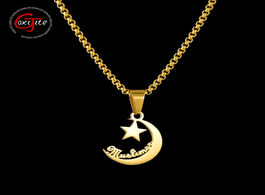 Foto van Sieraden goxijite trendy name necklace for girl personalized moon star initial pendant necklaces sta
