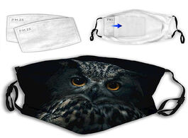 Foto van Beveiliging en bescherming animal print mask with 2pcs filters protective mouth cover reusable face 