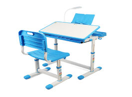 Foto van Meubels 2020 multifunctional children desk and chair set kids study table ergonomic student adjustab