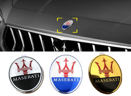 Foto van Auto motor accessoires car stickers front hood emblem for maserati ghibli reloj levante granturismo 