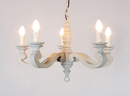 Foto van Lampen verlichting wooden pendant lighting room vintage white retro for home interior bedroom living