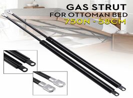Foto van Meubels 2x 58cm 580mm 750n universal shock lift strut support bar gas spring up pneumatic for ottoma