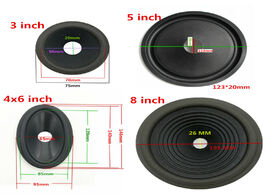 Foto van Auto motor accessoires 3 5 6 8 4x6 6x9 inch 4pcs speaker paper cone rubber foam edge injection basin