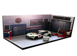 Foto van Speelgoed 1 64 24 garage factory maintenance warehouse house building model for car vehicle toys col