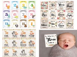 Foto van Baby peuter benodigdheden 12 sheet monthly milestone cards birth to months photo moment unisex boys 