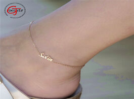 Foto van Sieraden goxijite custom name anklet for women girl personalized foot nameplate jewelry stainless st